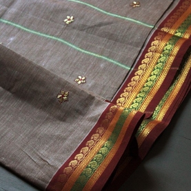 Vêtement indien Sari classique en coton