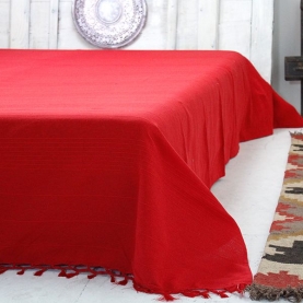 Indian sofa or bed cover mustard color