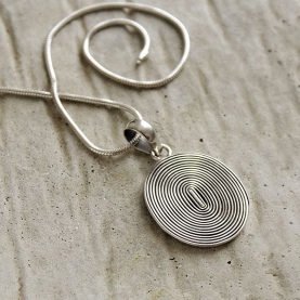 Silver Indian pendant