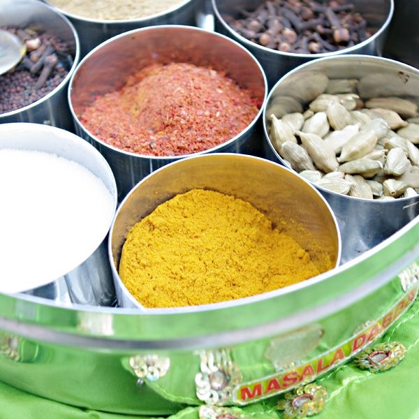 Kit cuisine indienne Boîte et épices