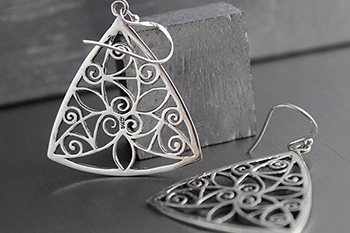 Boucles Indiennes En Argent | Pankaj Boutique Indienne En Ligne