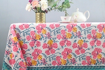 Printed Cotton Indian Tablecloths | Pankaj Indian Online Boutique